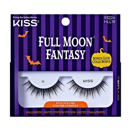 KISS Full Moon Fantasy, False Eyelashes, Wicked Wisps, 12 mm, 1 Pair