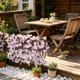 thumbnail image 5 of Artificial Hedge Fence Expandable Faux Leaf Screen Panel Decorative Wall For Balcony, 5 of 7