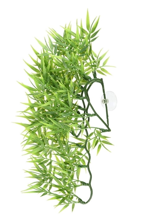 Zoo Med Naturalistic Bush Plant (Madagascan Bamboo) - Large Fake Plant For Reptile & Amphibian Tanks