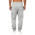 thumbnail image 3 of Mens Drawstring Sweatpants with Pockets Athletic Jogger Pants Cargo Sweatpant Winter Fleece Athletic Trousers ,Outdoor Casual, Daily Wear, Heavyweight for Spring Fall Winter, 3 of 5