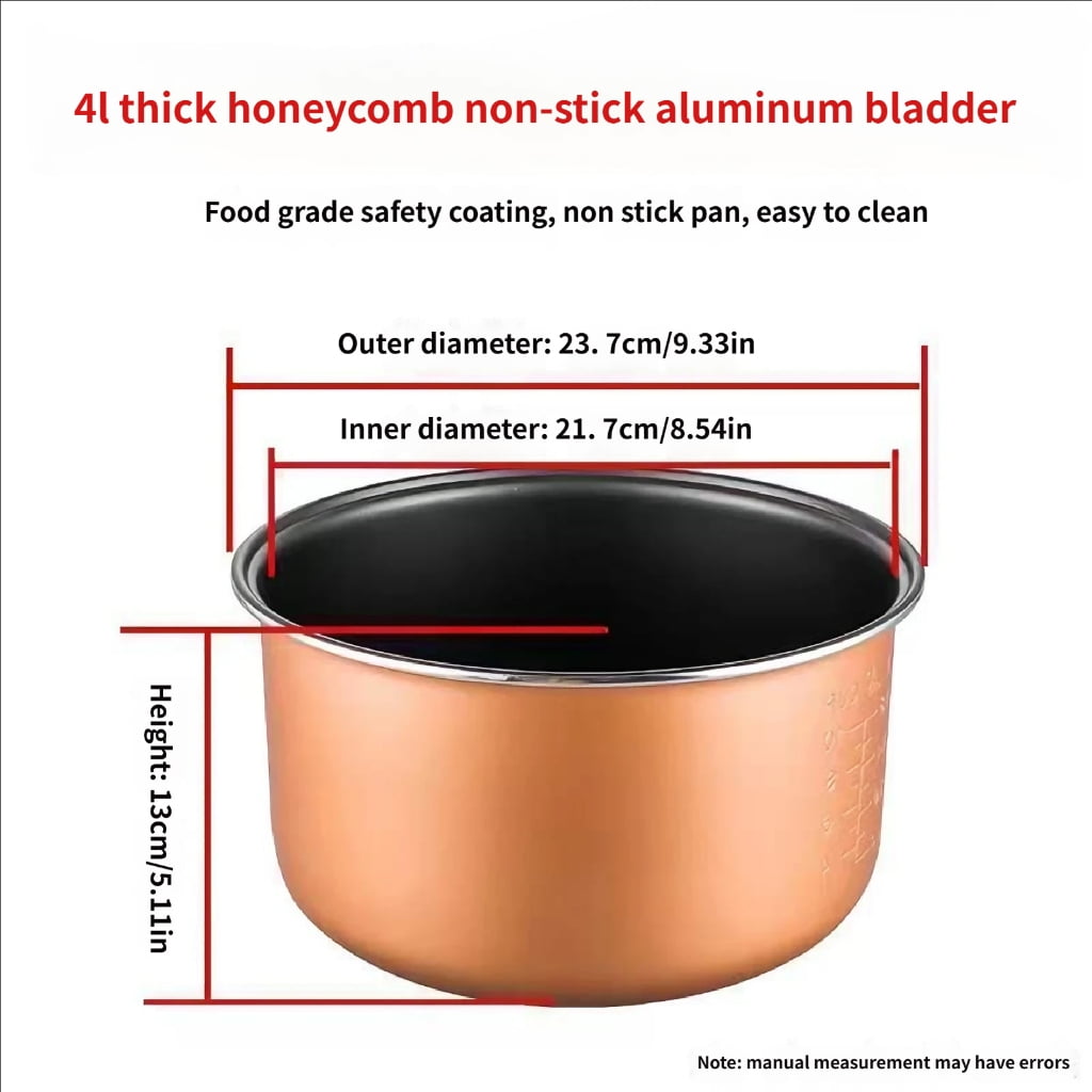 7829 Replacement Electric Rice Cooker Liner Cooking Pot for Even Heat Distribution