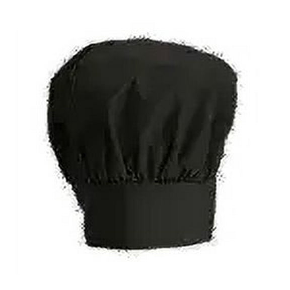 Winco CH-13BK 13" Velcro Closure Chef Hat, Black