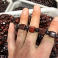 thumbnail image 2 of HOOUN Dragonblood Stone Bead Bracelet Yoga Bangle Prayer Lucky Yoga Bead Jewelry, 2 of 5