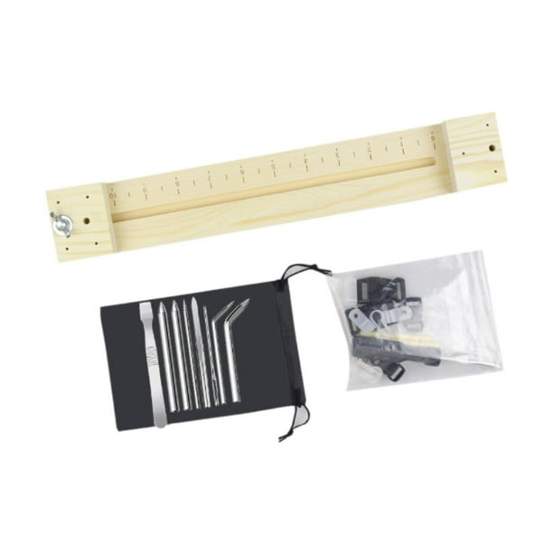 Kits para hacer pulseras con plantilla de paracord de madera y hebillas Macarena largo de 9 pines