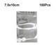 thumbnail image 4 of Bewildely 100 Uds paquete de papel de aluminio bolsa Ziplock paquete bolsas envoltura accesorio plata 7,5x10cm Type2 NO2, 4 of 6