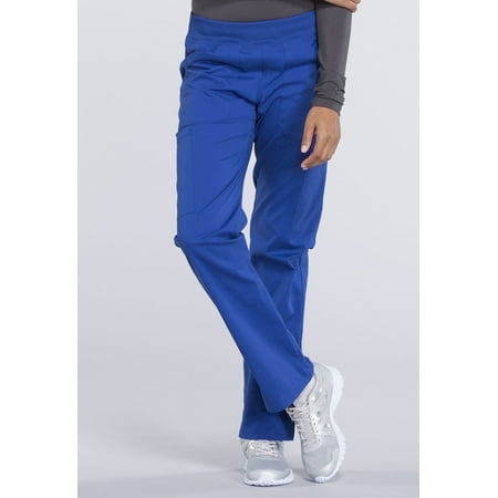 Cherokee Workwear Professionals Women's Scrubs Pant Mid Rise Straight Leg Pull-On Cargo WW170