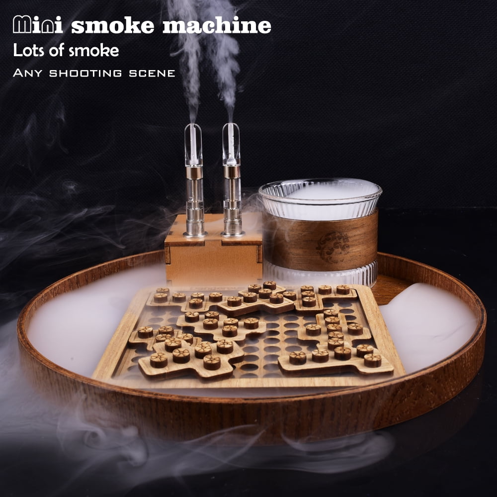Mini Fog Machine for Food,1000mA/h， Handheld Smoke Machine Remote Control Mini Fog Machine Smoke Maker for Videos ，Photography ，Outdoor Activities， Party