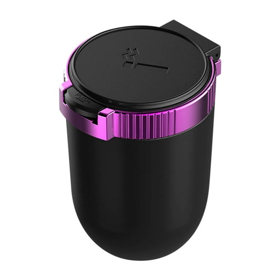 Wovilon Automotive Supplies Creative Personality Led Light With Cover In The Car Car Dual-Use Ashtray Car Ashtray