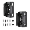 thumbnail image 7 of 2Pieces Antique Steel Cabinet Door Hinges 1/2Inch Overlays Partial Wrap Closing Half Hide Accessory for Kitchen Use, 7 of 7