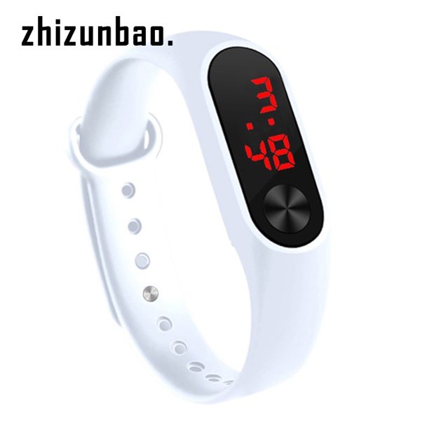 pulsera inteligente ajustable con botón de Control de pantalla LED electrónica reloj Digital pulsera Gao Jiahui unisex