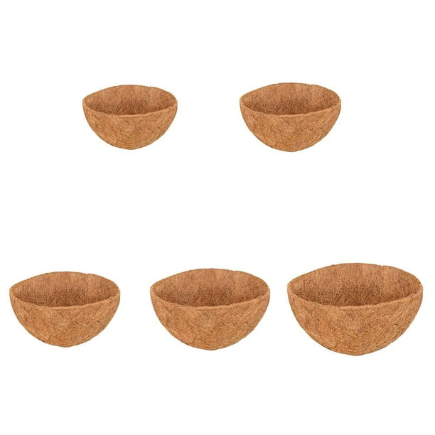 Maceta de fibra de coco natural cortable para suministros de invernadero (16 pulgadas) Likrtyny Libre de BPA