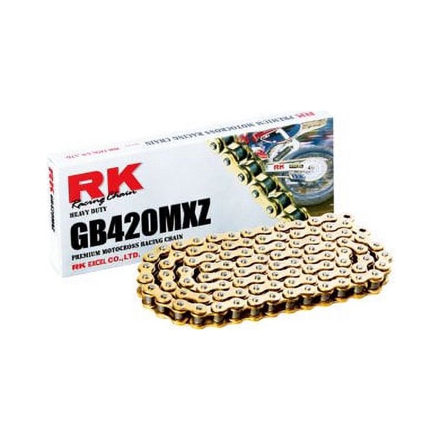 RK Racing Chain GB420MXZ-82 (420 Series) Chaîne de Course Robuste MX/SX avec Lien de Connexion