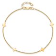 thumbnail image 5 of FJC Finejewelers 14 kt Yellow Gold Anklets with Station Polished Cross with 1in ext. Anklet 9 Inches, 5 of 7