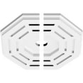 thumbnail image 2 of 10"OD x 1"ID x 4"C x 1"P Westin Architectural Grade PVC Contemporary Ceiling Medallion, Two Piece, 2 of 11