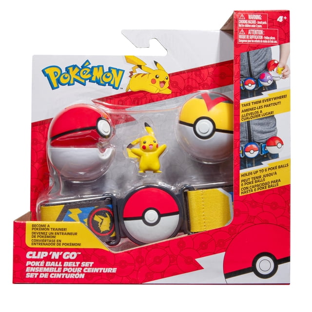 Juego de cinturones Clip 'N' Go de Pokémon de juguete con figura de 5 cm