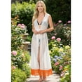 thumbnail image 5 of HAPPY BAY Women's Chiffon Summer Beach Open Front Lightweight Beachwear Duster Kimono Cardigan for Women M-L Ivory_AB867, 5 of 5