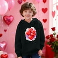 thumbnail image 2 of RXMEKW Heart Print Full-Zip Hooded Sweatshirt for Boys And Girls In Medium And Large With Pockets, 2 of 8