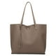 thumbnail image 1 of Dreubea Bolso de hombro de piel sintética suave para mujer, bolso de mano con borlas de gran capacidad, 1 of 5