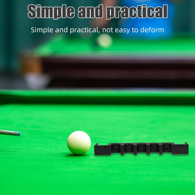 unbranded Rack De De Pool Negro Para Billar Organizador Compacto Para Hogar Y Clubes