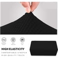 thumbnail image 4 of Ottoman Cover Rectangle, Stretch Ottoman Cover Folding Storage Covers Ottoman Slipcovers for Rectangle and Square Ottoman Machine Washable (Black XLarge), 4 of 7