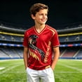 thumbnail image 2 of Kids Soccer for Boys Girls Germany Football Training Shirt Uniform Sport Casual T Shirt for Germany Soccer Fans 3-16Y, 2 of 4