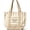 Khaki stripe, variant on 2026 Limited Edition Striped Canvas Tote Bag Reusable Grocery Shopping Bag Shoulder Bag Handbag Lunch Bag for Women Men Travel Beach Gym Work Daily Use Eco Friendly Foldable