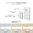 thumbnail image 3 of Globe Electric 24" Chrome Dimmable Color Adjustable LED Integrated Vanity Light with Wall Mount Dimmer Remote, 91005440, 3 of 11