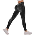 thumbnail image 2 of Celsior Cellulite Leggings No Front Seam Leggings Skin-Friendly Full Length Buttery Soft Yoga Pants Slim Move Cellulite Leggings Sculpting Yoga Fitness Pants Scrunch Butt Lifting Leggings Black L, 2 of 7