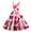 Multicolor, variant on Valentines Dress for Women Spring Summer Sleeveless Love Heart Print Dresses Elegant Evening Prom Party Dress Multicolor L