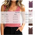 thumbnail image 3 of Cmtiyu Tank Tops for Women, Floral Printing Sleeveless U Neck Camisole with Fleece lined, Casual Comfort Fit Daily Blouses, M-2XL, 3 of 7