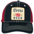 thumbnail image 2 of Coors  Coors Banquet Golden Logo Patch Snapback Hat, Black & Red, 2 of 6