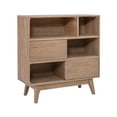 thumbnail image 5 of Powell Nixon 3-Tier Bookcase with 2 Sliding Door Panels, Natural, 5 of 13