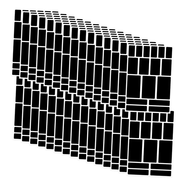 veasfak 30 Pieces Removable Labels for Jars Classification Tags Classify Identify Pantry black