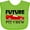 Apple Green, variant on Inktastic Future Pit Crew Red Race Car Boys or Girls Baby Bib