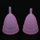 thumbnail image 2 of Juego de 2 copas menstruales reutilizables a prueba de fugas para mujer (rosa), 2 of 8