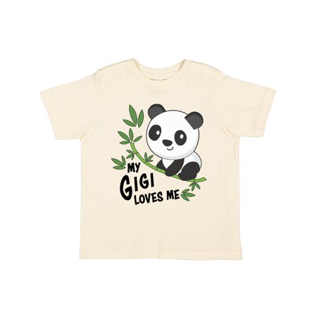 

Inktastic My Gigi Loves Me- Cute Panda Gift Toddler Boy or Toddler Girl T-Shirt