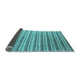 thumbnail image 2 of Ahgly Company Indoor Rectangle Abstract Light Blue Contemporary Area Rugs, 2' x 4', 2 of 4