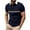 Navy, variant on Fashion Business Shirts for Mens Plus Size Button Short Sleeved Cardigan Lapel Splice Sports Shirt Base Shirt Save to 65% off!