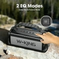 thumbnail image 2 of W-KING Shock & Waterproof Wireless Bluetooth Portable Speaker, Brown, 2 of 6