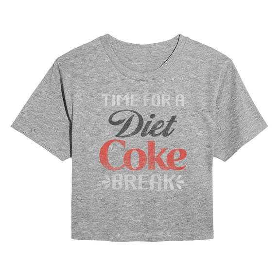 Coca-Cola - Diet Coke Break - Juniors Cropped Short Sleeve Graphic T-Shirt