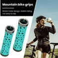 thumbnail image 3 of Toudaret Bicycle Handlebars Shock-absorbing Bicycle Grips 1 Pair Ergonomic Non-slip Bicycle Handlebar Grips with Plugs Shock-absorbing for Mountain, 3 of 8