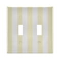 thumbnail image 2 of Dailycode Light Switch Plate Covers 3 Gang Wall Plate Plastics Outlet Covers for Kitchen Home Office Decor Light Yellow and White Stripes, 2 of 8