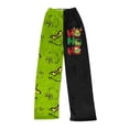 thumbnail image 4 of Pijama navideño de Grinch - Pijama a juego de Grinch. Pijama holgado de franela con estampado navideño para mujer, cómodo y afelpado. Pijama navideño a juego de Grinch para toda la familia., 4 of 6