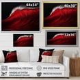 thumbnail image 4 of Designart "Simplistic Ebony And Ruby Wave Vista I" Coastal Floater Framed Canvas Art Print, 4 of 5