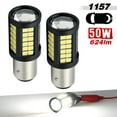 thumbnail image 2 of 1157 BAY15D WHITE 2-Bulb LED for Turn Signal, Brake-Tail Stop Lights, 2 of 9