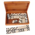 thumbnail image 2 of 28 Piezas Juguetes de Dominoes en Minitura Traditional Board Viaje Bamboo, 2 of 9