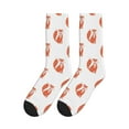 thumbnail image 5 of Crew Socks for Women Men, orange fox  Moisture Running Athletic Football Striped Socks Cushion Tube Socks, 5 of 7