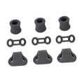 thumbnail image 1 of Herramienta de anillos de bloqueo para cuerdas de mosquetón de escalada de 9 piezas, dispositivo de posicionamiento para rápel. Gris, 1 of 8