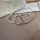 thumbnail image 1 of Pulsera de plata de ley 100% sólida 925 para mujeres y hombres, pulsera de corazón brillante hecha a mano Vintage, regalo de cumpleaños y Navidad, 1 of 2