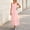 Pink, variant on Uscallm Women's Sleeveless Maxi Dresses Round Neck Flowy Layered Boho Beach Vacation Casual Long Loose Sundresses Solid Summer Formal Dress, Black 2XL
